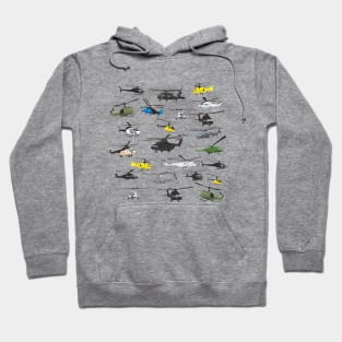 Multiple Helicopters Hoodie